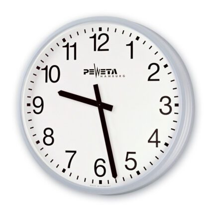 PEWETA 51.350.411-59 Funkuhr 1,5 V für innen, Ø 446 mm, Zifferblatt weiß, arabische Zahlen