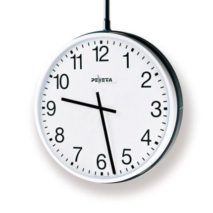 PEWETA 71.332.514 Nebenuhr 12-60 V für innen, Ø 500 mm, Zifferblätter weiß, arabische Zahlen