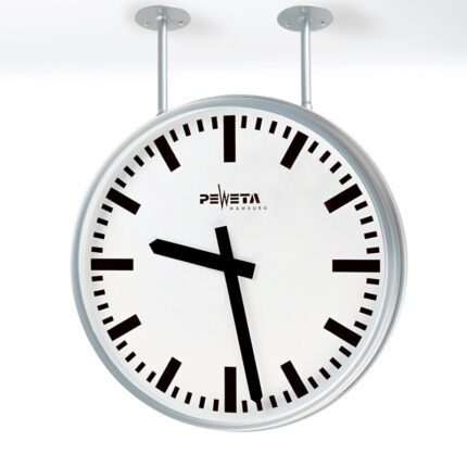 PEWETA 71.352.423 Nebenuhr 12-60 V für innen, Ø 446 mm, Zifferblätter weiß, DIN-Balkenziffern