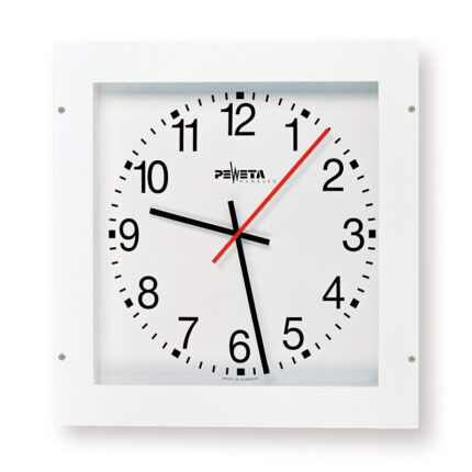 PEWETA 72.369.610-59 Nebenuhr 12/24 V Minuten-, Sekundenimpuls, 660 x 660 mm, Zifferblatt weiß, arabische Zahlen