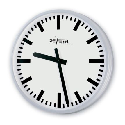PEWETA 81.350.521-59 Telegramm-Nebenuhr DCFport24, Ø 546 mm, Zifferblatt weiß, DIN-Balkenziffern