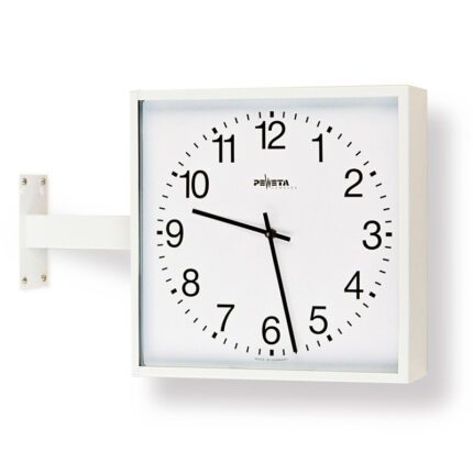 PEWETA 84.282.312 Nebenuhr, AirPort24 Funktelegramm,335 x 335 mm, Zifferblätter weiß, arabische Zahlen