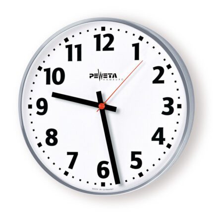PEWETA 85.249.311 Nebenuhr, AirPort24 Funktelegramm, Ø 300 mm, Zifferblatt weiß, arabische Zahlen