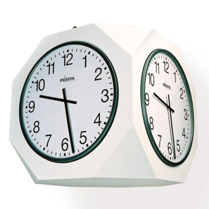 PEWETA 85.395.415 Nebenuhr, AirPort24 Funktelegramm, Ø 400 mm, Zifferblätter weiß, arabische Zahlen